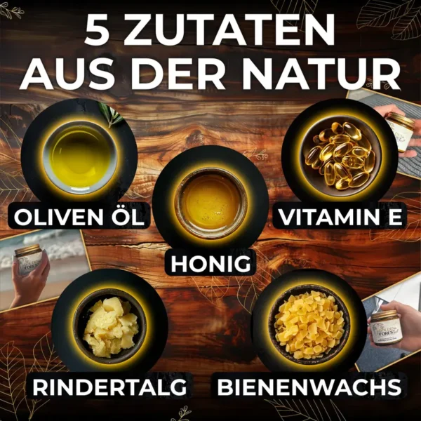 Beef Tallow-Manuka, 118 ml Golden Forest Naturals Rindertalg-Creme mit Manuka Honig & Lavendelöl- Traditionelle Hautpflege ohne Silikone - Image 5