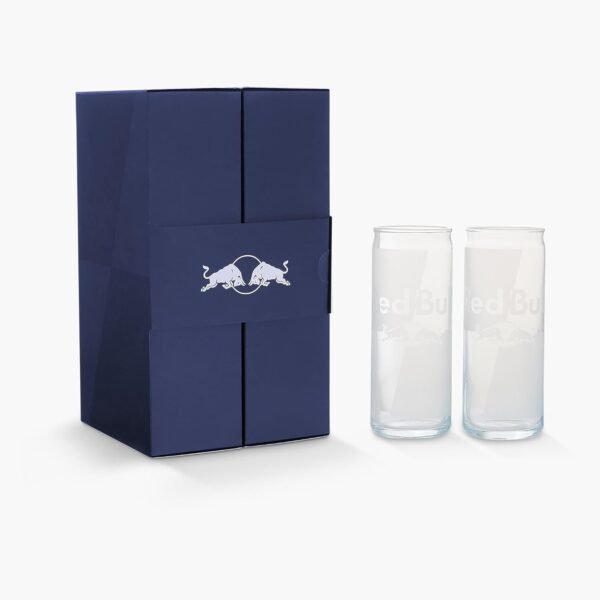 Original Red Bull Gl?ser "Logo" transparent - 2er Set, 1:1 Ma? zur Standarddose - Image 2