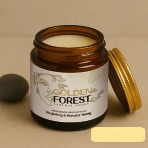 Beef Tallow-Manuka, 118 ml Golden Forest Naturals Rindertalg-Creme mit Manuka Honig & Lavendelöl- Traditionelle Hautpflege ohne Silikone